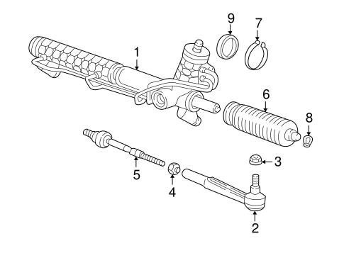 Boxster STEERING GEAR & LINKAGE 2