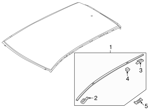 Exterior Trim - Roof for 2016 Mazda CX-5 #1