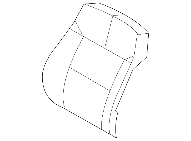 94710134 Деталь SEAT BACK COVER, LEFT