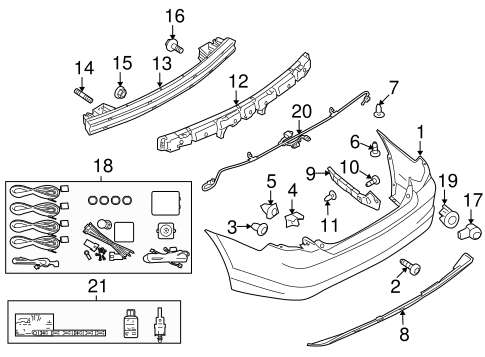Fusion BUMPER & COMPONENTS - REAR