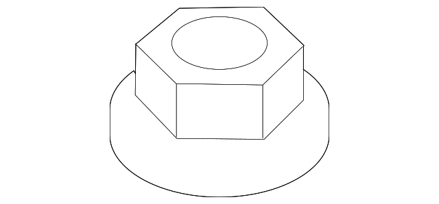 999127 BELT & RETRACTOR LOCK NUT, RIGHT
