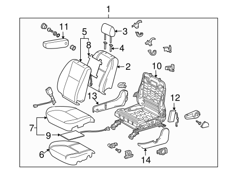 BODY/FRONT SEAT COMPONENTS for 2006 Toyota Tundra #4