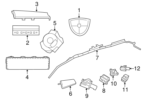 Electrical/Air Bag Components for 2014 Chrysler Town & Country #1