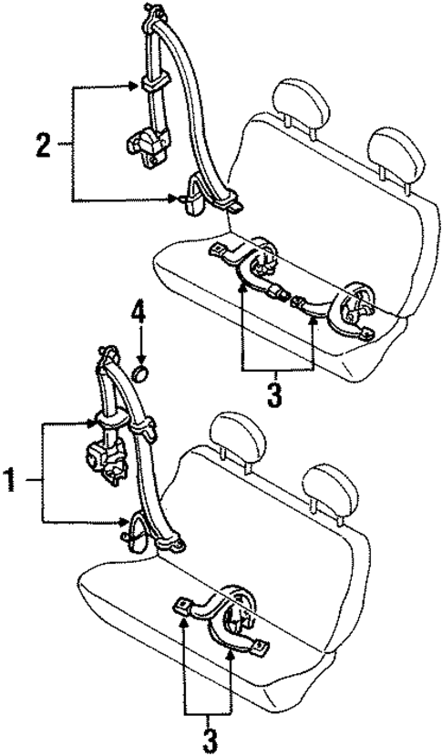 Villager REAR SEAT BELTS