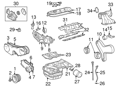 ENGINE/ENGINE PARTS for 2003 Toyota Camry #1