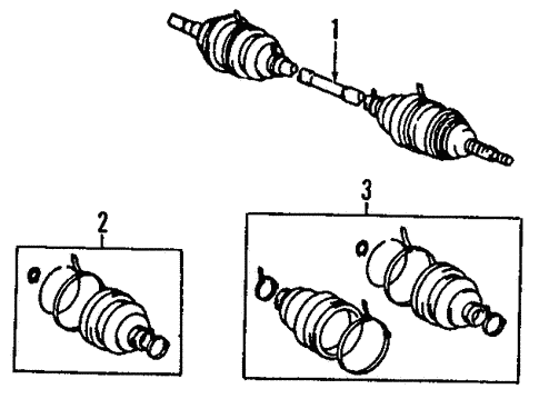Axle Shafts & Joints for 2000 Toyota Celica #0