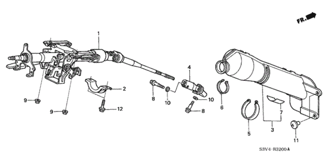 Steering Column for 2001 Acura MDX #0