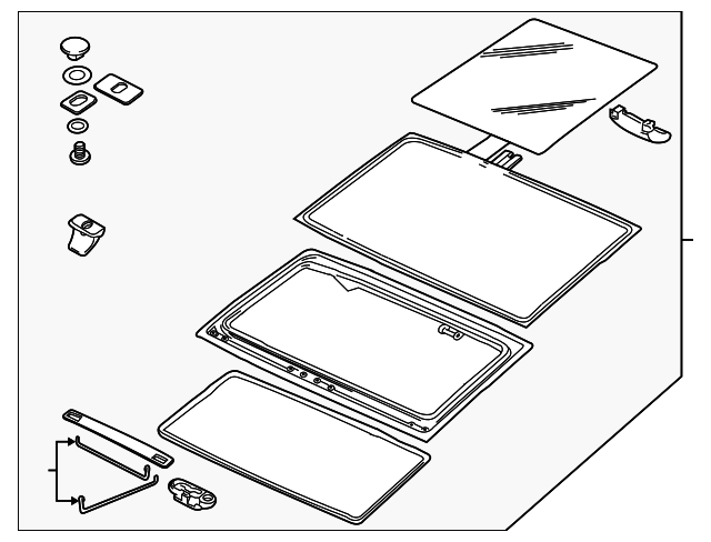 EED101132 Деталь SUNROOF ASSY