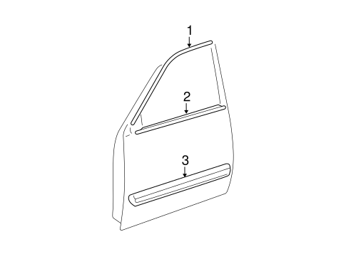 BODY/EXTERIOR TRIM - FRONT DOOR for 2006 Toyota Sequoia #1
