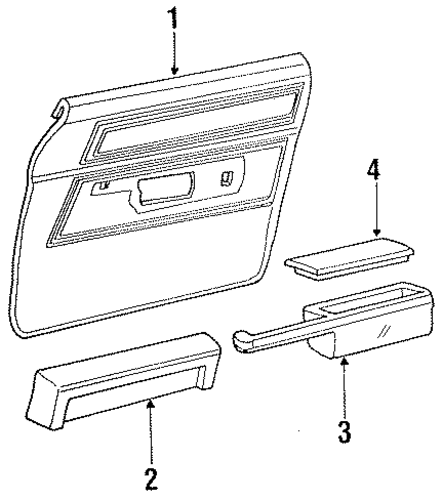 Grand Marquis INTERIOR TRIM - FRONT DOOR