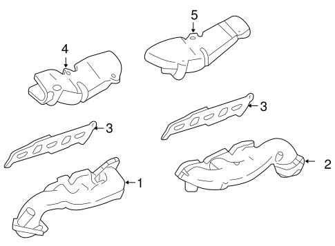 Exhaust System/Exhaust Manifold for 2009 Ford Taurus X #1