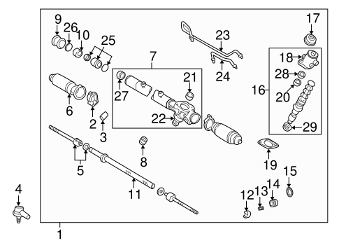 Steering/Steering Gear & Linkage for 2002 Toyota Solara #1