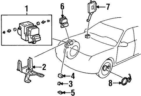 BRAKES/ANTI-LOCK BRAKES for 1999 Toyota Avalon #3
