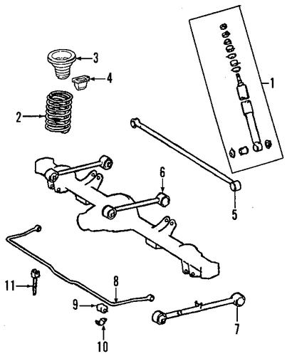 REAR SUSPENSION/RIDE CONTROL for 2008 Toyota Sequoia #1