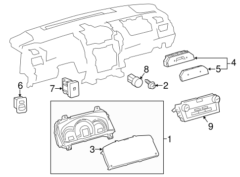 ELECTRICAL/GAUGES for 2014 Toyota Camry #1