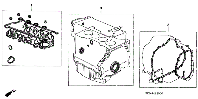 ENGINE/GASKET KIT (L4) for 2006 Honda ACCORD COUPE #1