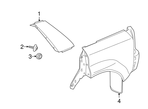 Vue EXTERIOR TRIM - QUARTER PANEL