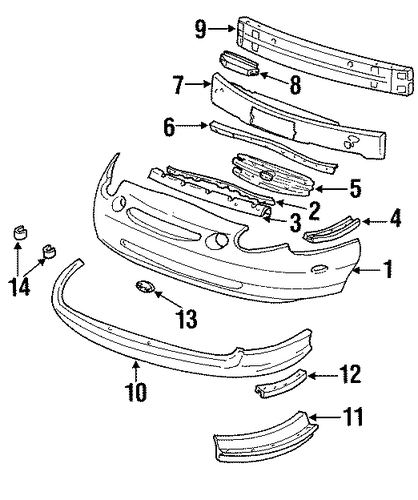 Taurus BUMPER & COMPONENTS - FRONT