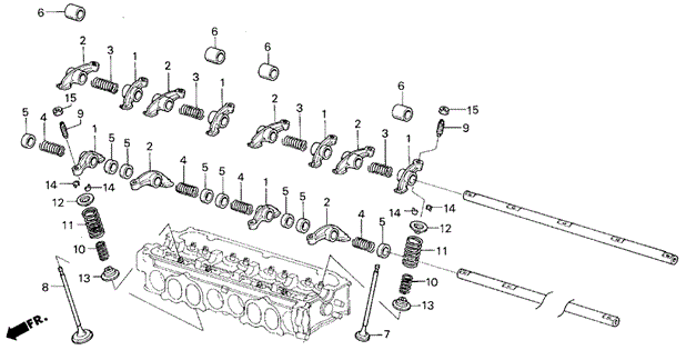 Valve - Rocker Arm for 1987 Honda Civic #0