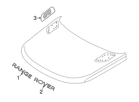 Range Rover Sport EXTERIOR TRIM - HOOD