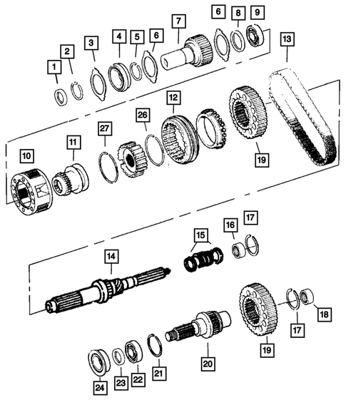Gear Train for 2005 Dodge Durango #0