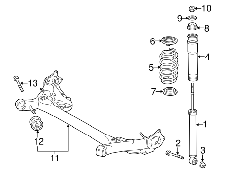 REAR SUSPENSION/REAR SUSPENSION for 2016 Toyota Prius C #1