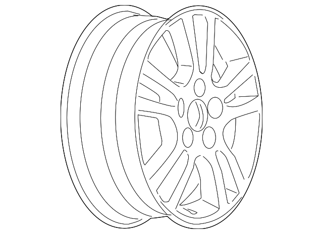 9594788 Деталь WHEEL, ALLOY, LEFT