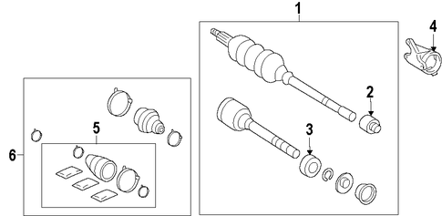 FRONT DRIVE AXLE/AXLE SHAFTS & JOINTS for 2011 Toyota Avalon #1