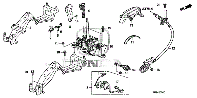 CHASSIS/SELECT LEVER for 2012 Honda INSIGHT #1