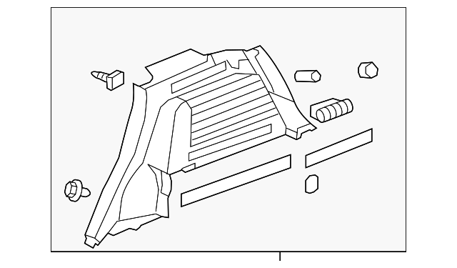 25855311 Деталь LOWER TRIM PANEL, LEFT