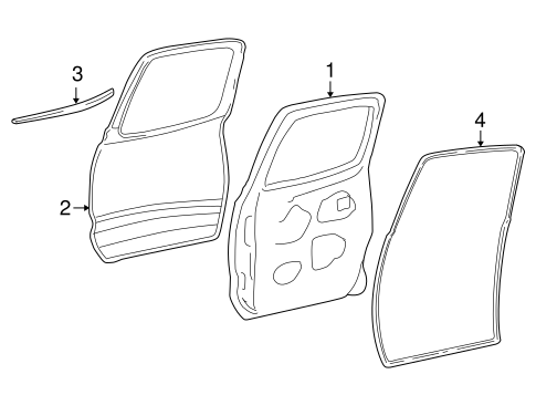 BODY/DOOR & COMPONENTS for 2001 Toyota Tacoma #2