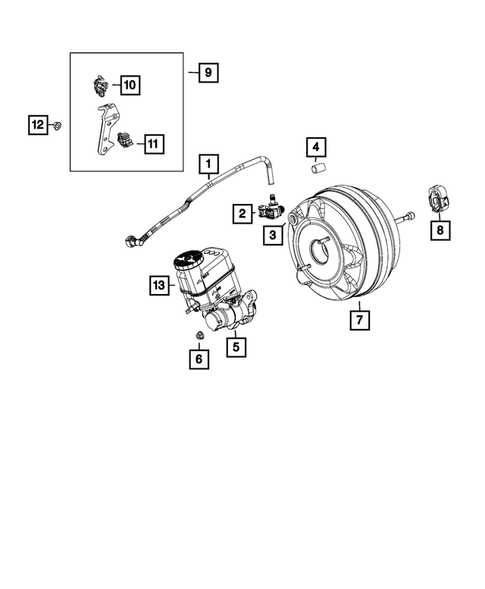 Power Brake Booster for 2015 Jeep Renegade #1