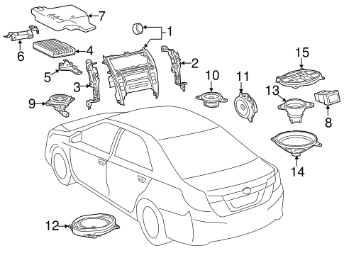 BODY/SOUND SYSTEM for 2012 Toyota Camry #1