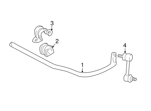 REAR SUSPENSION/STABILIZER BAR & COMPONENTS for 2003 Toyota Matrix #1