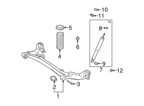 REAR SUSPENSION/REAR SUSPENSION for 1999 Toyota Sienna #1