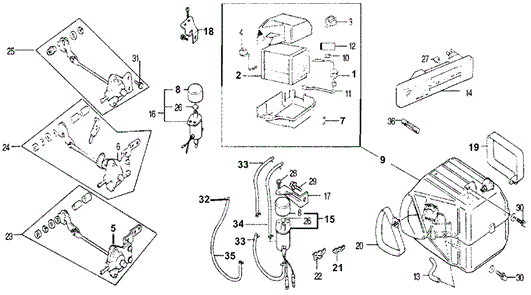 Body/Air Conditioning/A/C Evaporator Solenoid for 1978 Honda ACCORD HATCHBACK #1