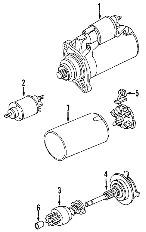 Starter for 2001 Audi TT #1
