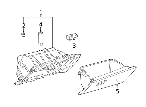 Glove Box for 2019 Toyota Corolla #1