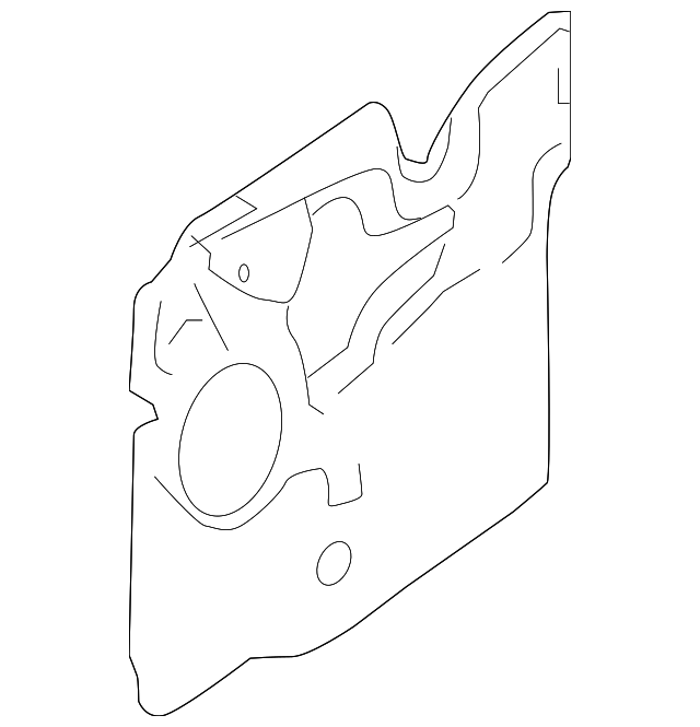 2M5Z5424787AA WATER DEFLECTOR, LEFT