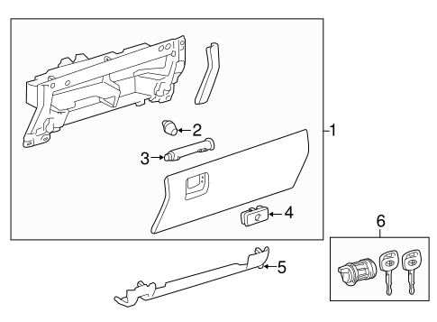 Glove Box for 2015 Toyota Tundra #0