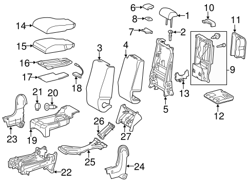 BODY/FRONT SEAT COMPONENTS for 2016 Toyota Tundra #2