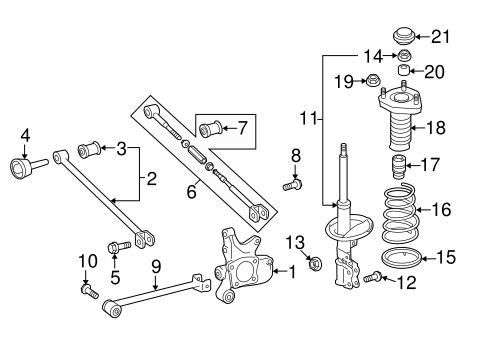 REAR SUSPENSION/REAR SUSPENSION for 2012 Toyota Highlander #2