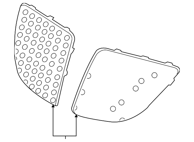 12336046 Деталь GRILLE, RIGHT