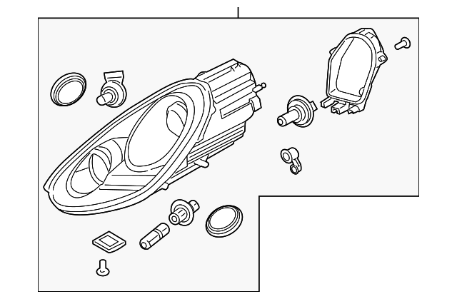 987-631-166-70 Деталь HEADLAMP ASSY, RIGHT