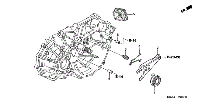 TRANSMISSION - MANUAL/MT CLUTCH RELEASE (L4) for 2006 Honda ACCORD SEDAN #1