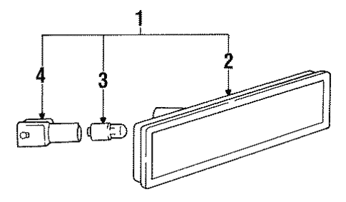Side Marker Lamps for 1991 BMW 325i #0