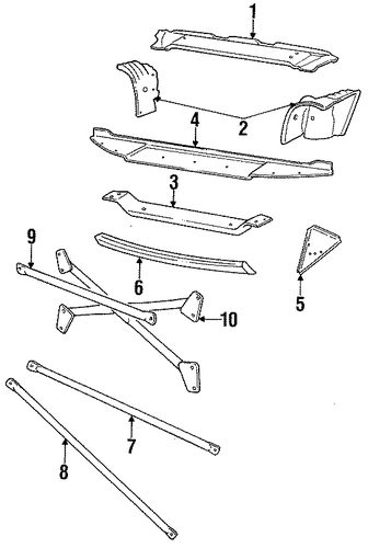 XJS RADIATOR SUPPORT