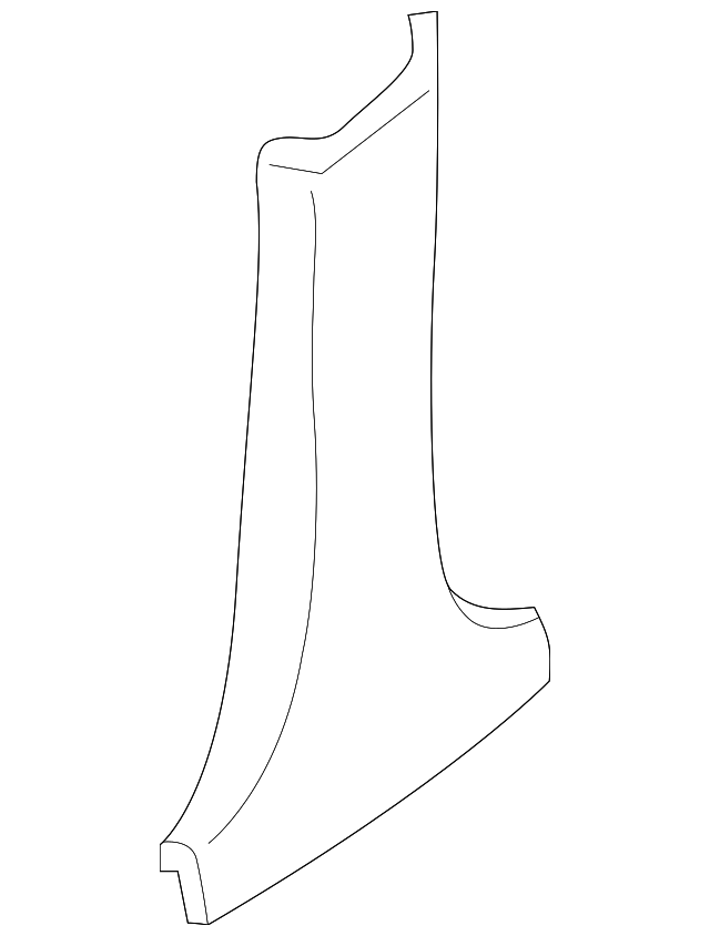 5S4Z-5424346-CAC LWR CTR PLR TRIM, RIGHT