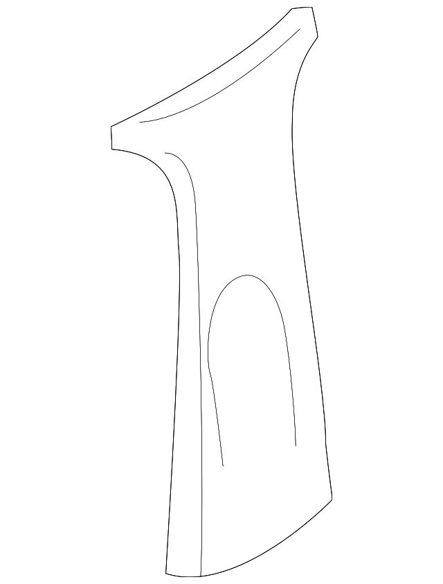 5S4Z-5424356-AAB UPR CTR PLR TRIM, RIGHT