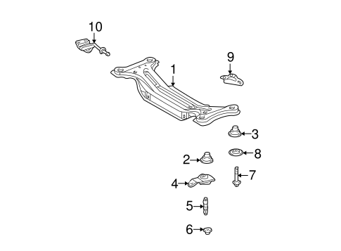 REAR SUSPENSION/SUSPENSION MOUNTING for 2005 Toyota Highlander #2